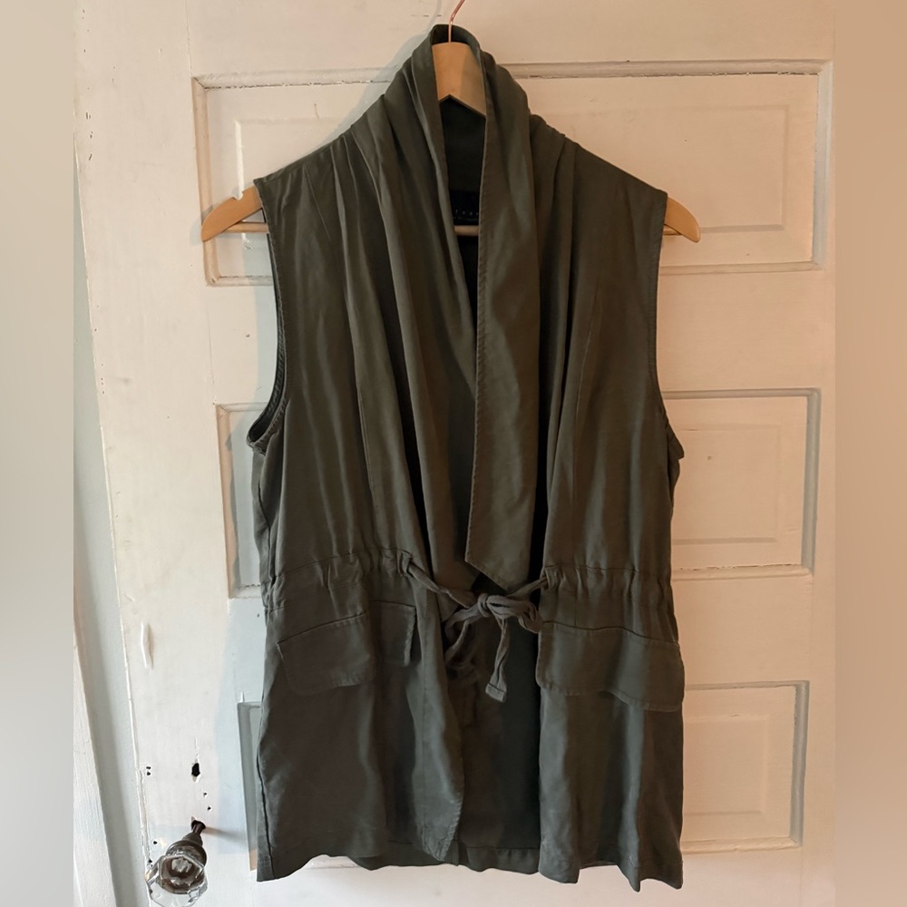 Sanctuary Olive Green Khaki Utility Vest
